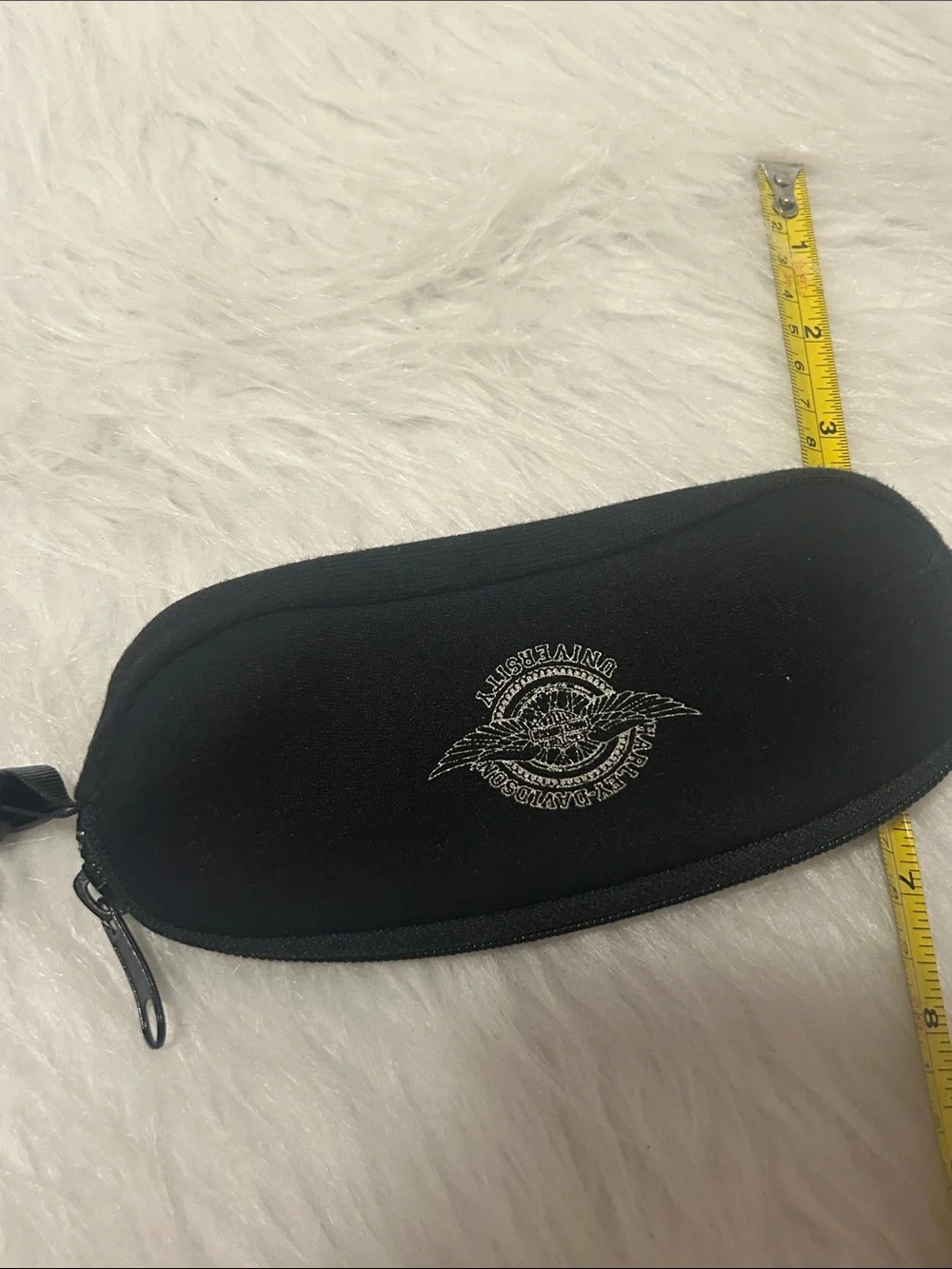 Harley-Davidson Black Messenger Bag with Embroidered Winged Logo